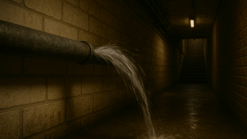 Rørleggervakt sagene kommer når det er problemer, også i kjelleren